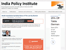 Tablet Screenshot of indiapolicy.org